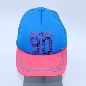 Roxy California 90 Blue & Pink Retro Snapback Cap